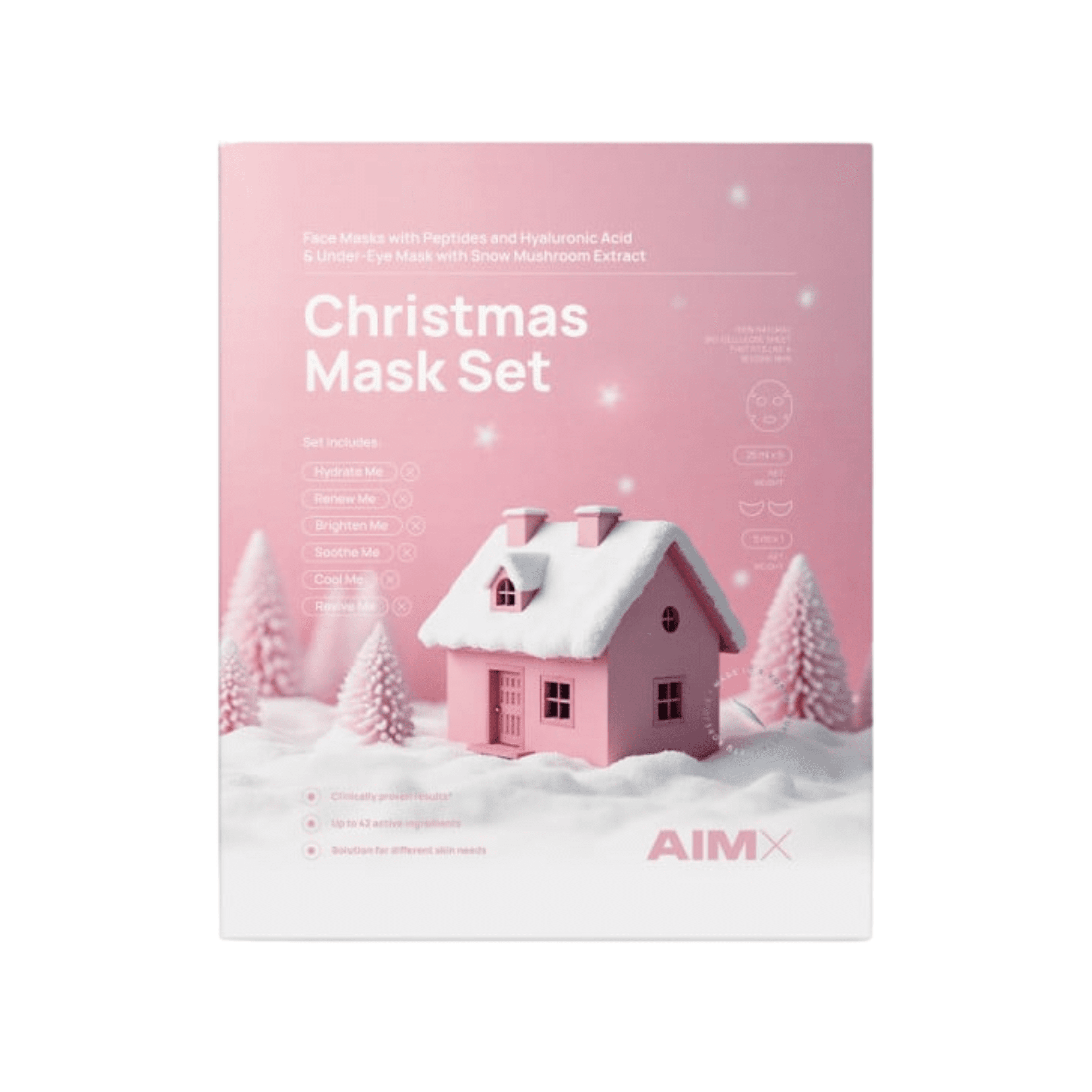 AIMX veido kaukių rinkinys Christmas Mask Set, 6 vnt
