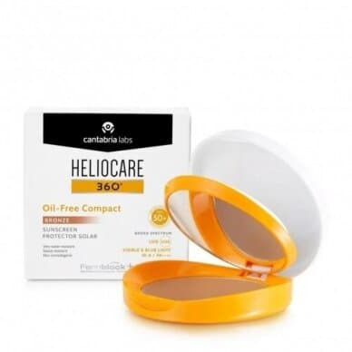 Heliocare 360 Oil-Free apsauginė kompaktinė pudra SPF50 10 g (Bronze)