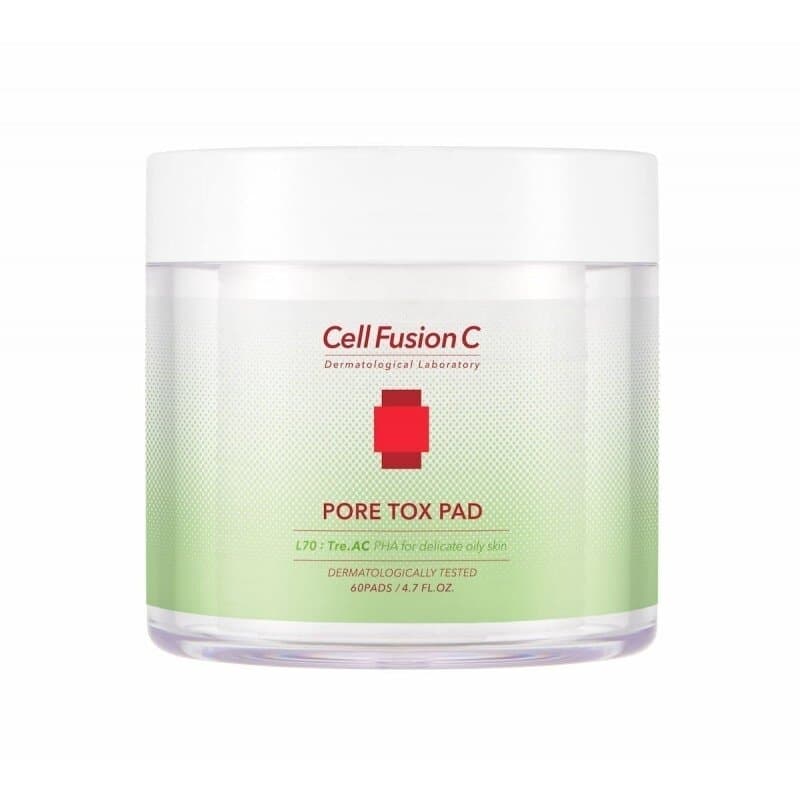 Cell Fusion C Poras sutraukiantis ir drėkinantis tonikas „Pore Tox Pad“ 150 ml (60 diskelių)